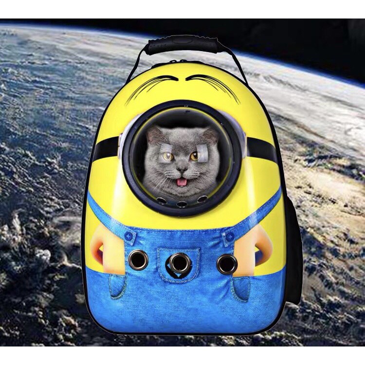 [ FREESHIP ] Balo phi hành gia Minions cho thú cưng cao cấp