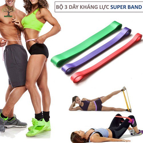 [𝑳𝑶𝑨̣𝑰 𝑻𝑶̂́𝑻] có túi-Bộ 5 Dây mini Band, Dây cao su kháng lực miniband Valeo tập chân mông