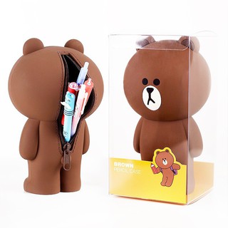 Túi đựng bút bằng silicon hình gấu Brown/ Thỏ Connie dễ thương
