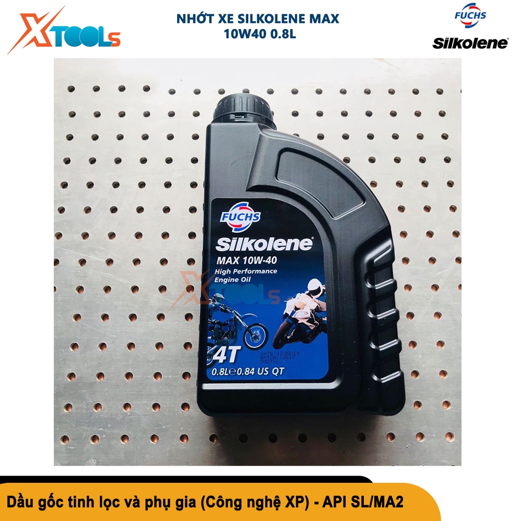 Dầu nhớt Fuchs Silkolene Max 10w40 800ml - Nhập khẩu Indonesia - phù hợp cho các dòng xe số - CHÍNH HÃNG