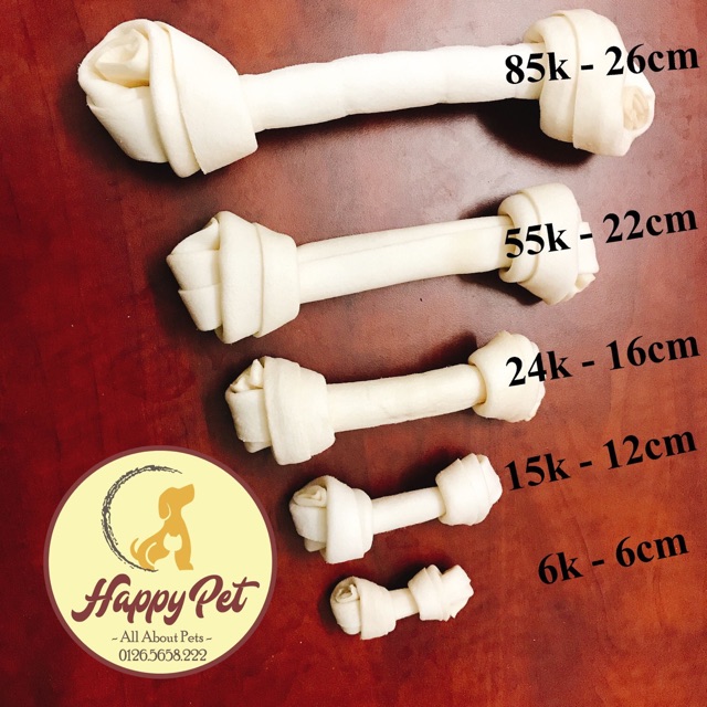 GÓI 5 XƯƠNG XƯƠNG GẶM CHO CHÓ VỊ SỮA VỆ SINH RĂNG MIỆNG 12CM