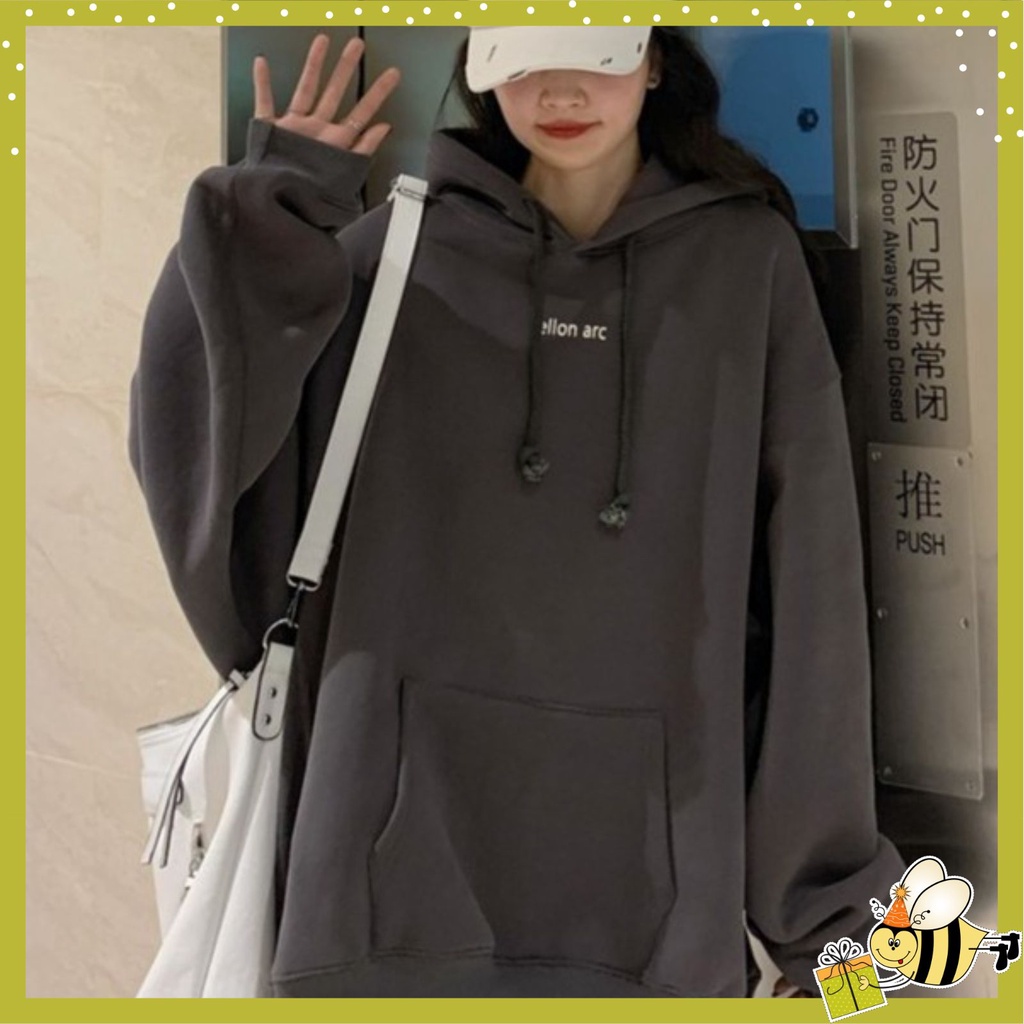 Áo hoodie nỉ nam nữ ellon arc Form Rộng Chất Nỉ Ngoại Dày Dặn Unisex mẫu hot 2022.