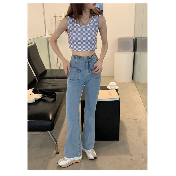 Áo Sát Nách Dáng Ôm In Họa Tiết Thời Trang Mùa Hè Hàn Quốc Cho Nữ