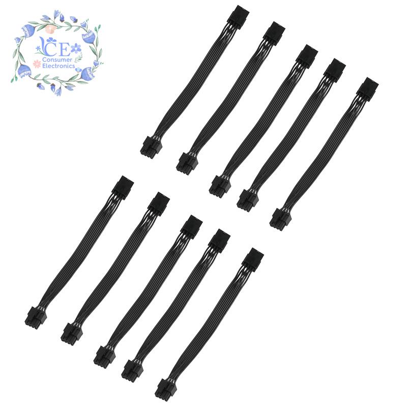 Set 10 cáp mở rộng PCIe 8 Pin sang 8Pin (6+2) dài 20cm