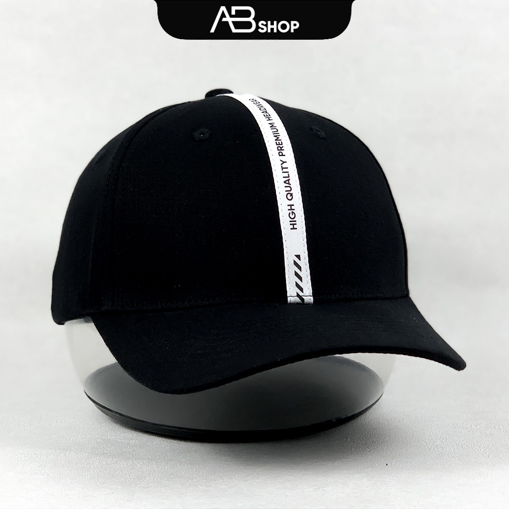 Mũ Lưỡi Trai Advanced Basic AB Line Trắng và Đen Self Design