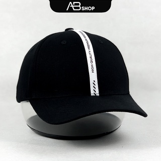Mũ Lưỡi Trai Advanced Basic AB Line Trắng và Đen Self Design