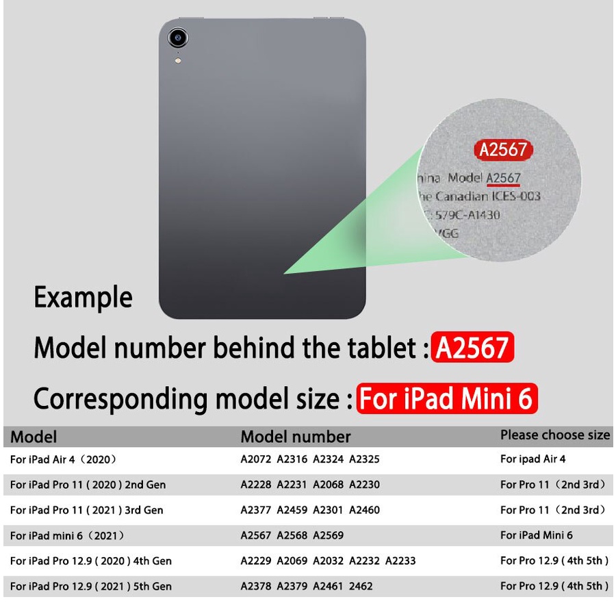 Ốp máy tính bảng nắp nam châm thích hợp cho Ipad Air 4 2020 Mini thế hệ 6 Ipad Pro 11 12.9 2021 10.9 8.3
