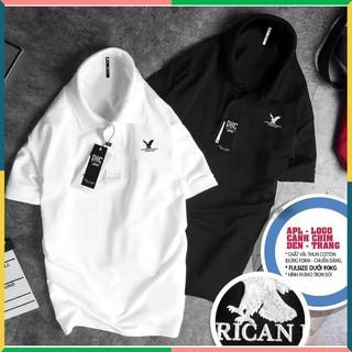 [Freeship] Áo phông nam đen trắng in logo đại bàng ✨ Áo thun nam in hình đẹp ✨ Áo phông cotton co giãn 4 chiều cao cấp