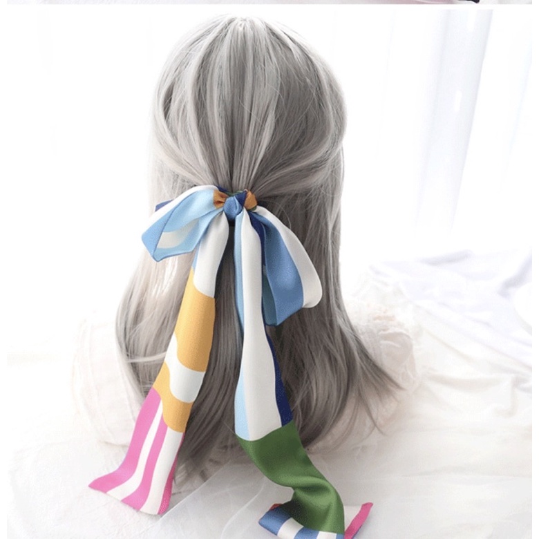 Khăn choàng cổ thắt nơ cổ áo sơ mi size 8x140cm