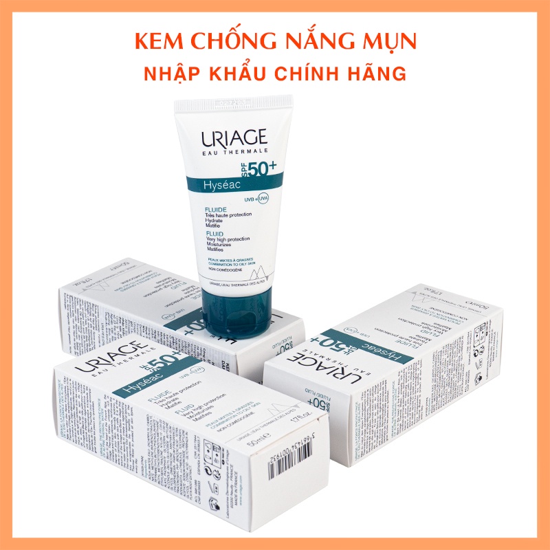 [CHÍNH HÃNG] KEM CHỐNG NẮNG URIAGE HYSEAC FLUID cho da dầu mụn