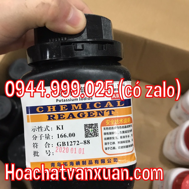 Hóa chất Potassium iodide KI kali iot lọ 500g tinh khiết