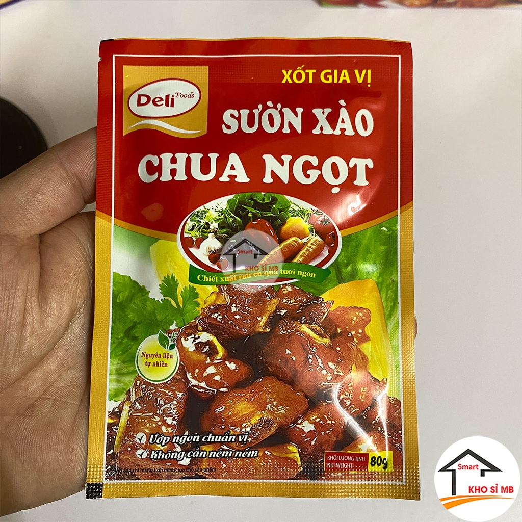 Sốt gia vị ướp thịt sườn xào chua ngọt deli  kho sỉ mb