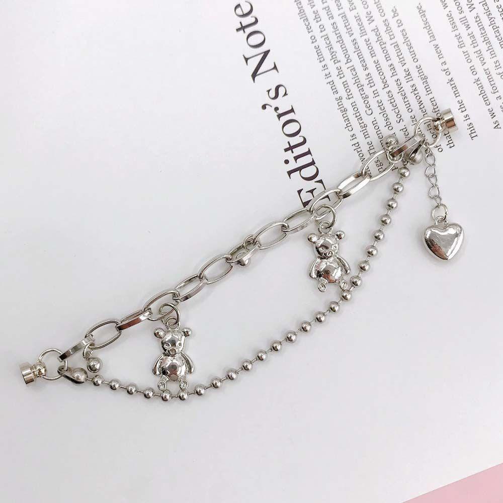 Ốp Điện Thoại Dạng Chuỗi Kim Loại Chống Rơi Gắn Dây Đeo Cổ Tay Họa Tiết Trái Tim Trang Trí Cho Harry