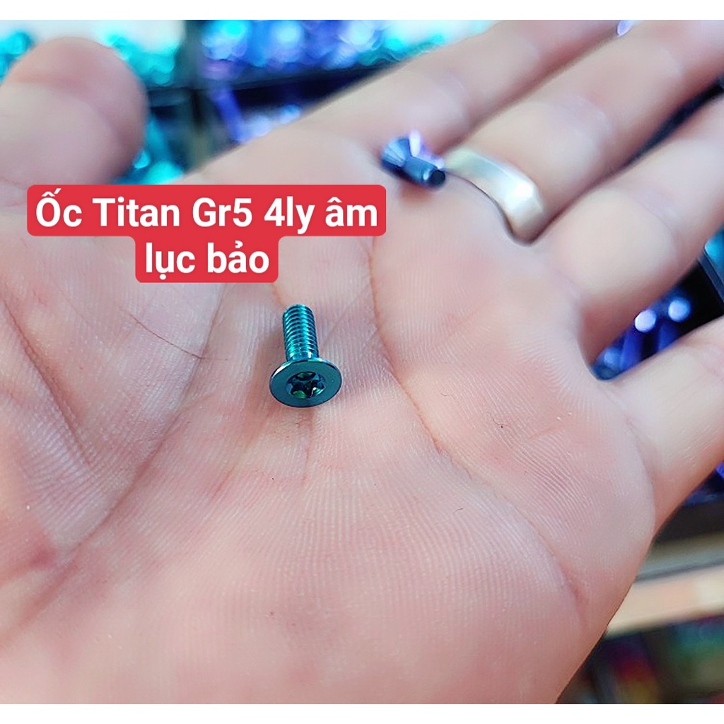 Ốc 4li Âm Titan Gr5 Gắn Nắp Bình Dầu Xe Máy