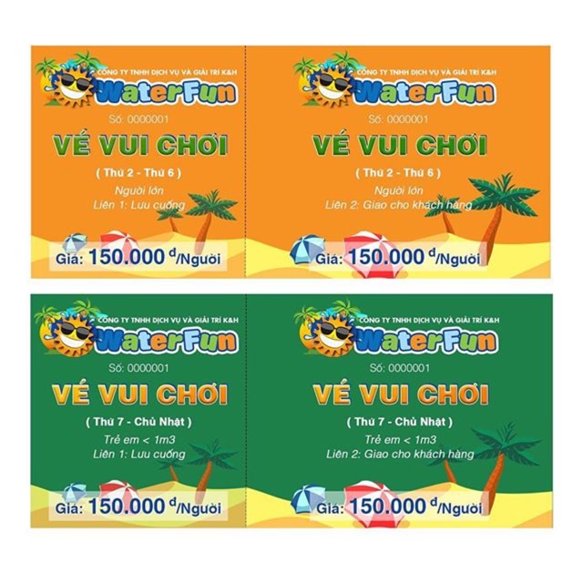 Thiết kế vé vào cửa