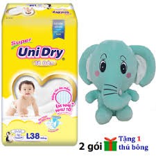  tặng 1 thú bông đáng yêu-- khi mua 4 gói Tả dán Unidry S48/M42/L38/Xl34