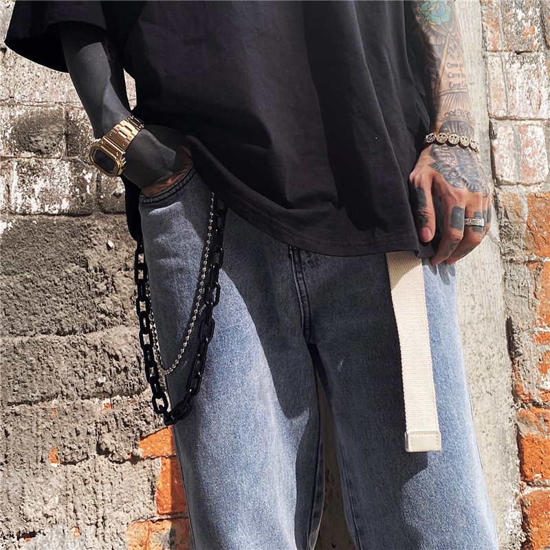 Dây Xích Nhựa Resin Đeo Quần Phong Cách hip hop Thời Trang Cho Nam Và Nữ