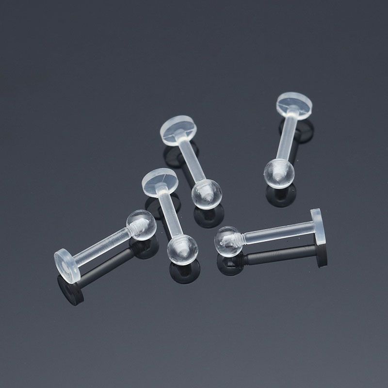 KHUYÊN TRONG SUỐT - Khuyên Nhựa Sinh Học - 6mm/8mm/10mm/12mm - Khuyên tai, môi, nẹp bump,... - Khuyên xỏ tai