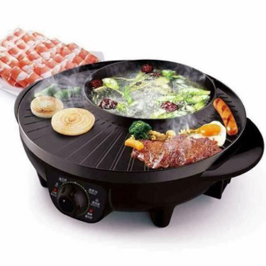 Bếp Lẩu Nướng Điện Đa Năng 2 Trong 1 (Lẩu , Nướng BBQ) - NLVQ-53-BDNHQ