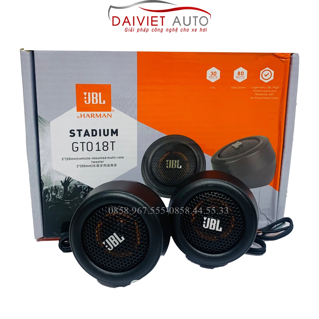 Cặp loa treble JBL Gt018T cho ô tô âm thanh trung thực trong trẻo Đại Việt Auto