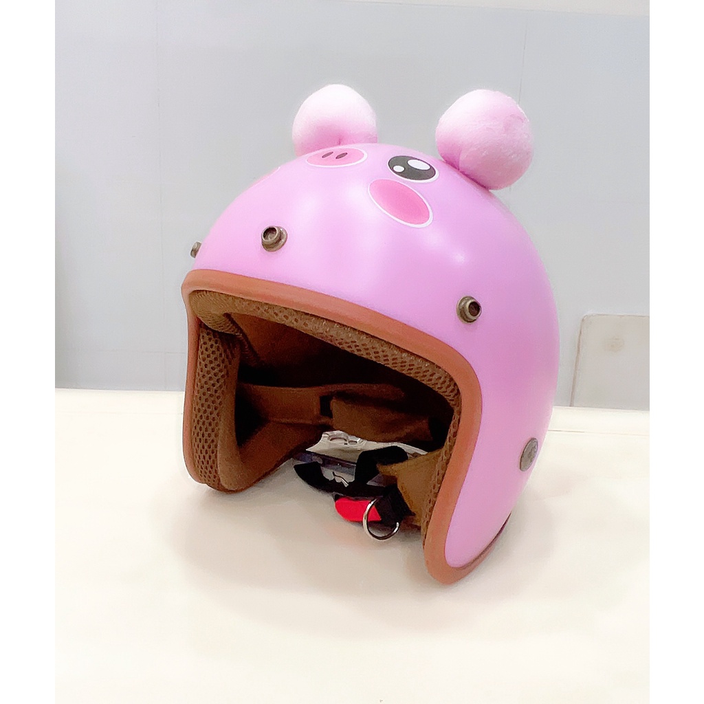 Mũ Bảo Hiểm 3/4 PIKACHU và GẤU NÂU Người Lớn