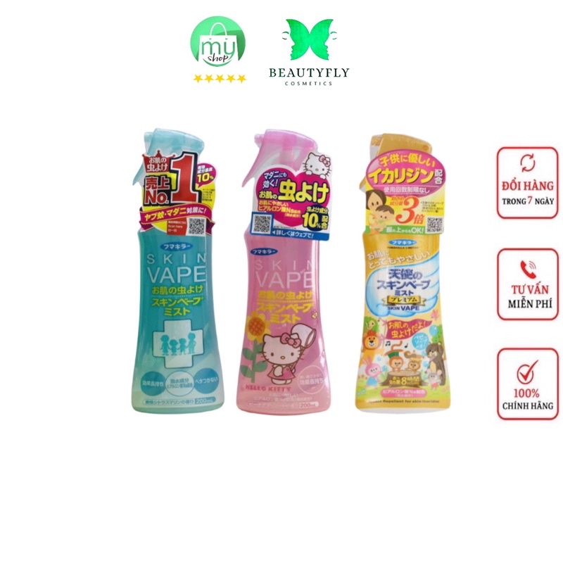 Xịt chống muỗi Skin Vape Nhật Bản 3 mùi date 2024
