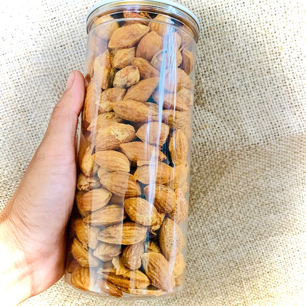 Hạnh Nhân Rang Bơ Vỏ Mỏng 500g/1 hộp (Đồ ăn vặt )