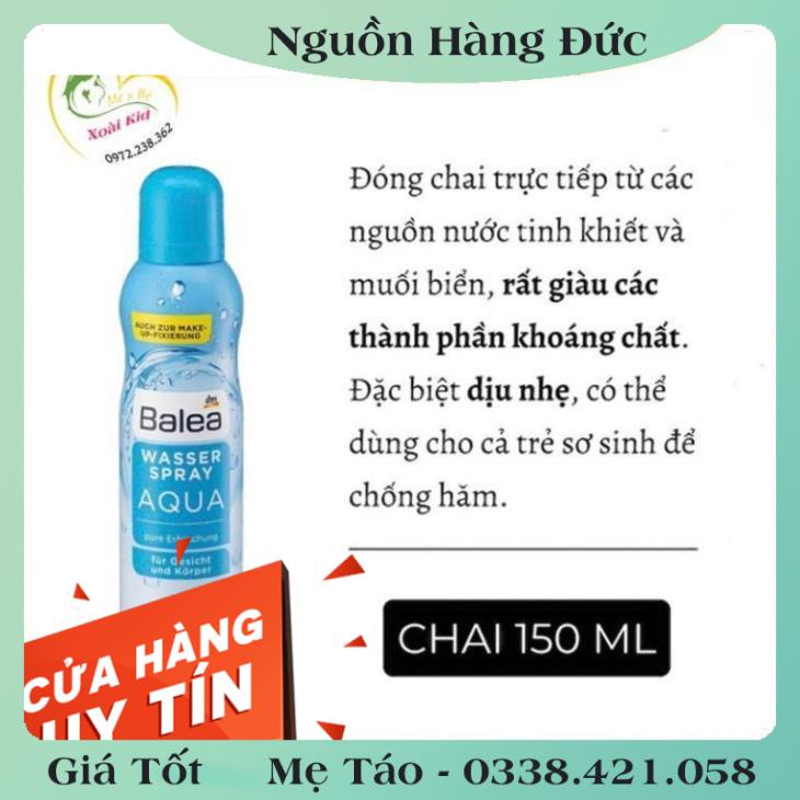 [auth] XỊT KHOÁNG BALEA  AQUA 150ML -NỘI ĐỊA ĐỨC ĐỦ BILL [Hot]