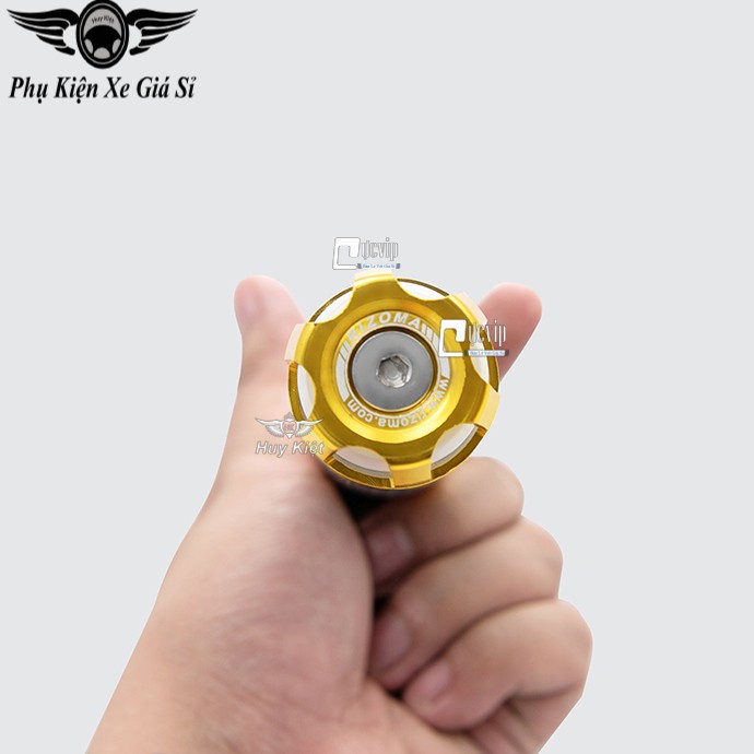 Cặp Bao Tay Xe Máy Nhôm CNC Gù Xoay K1 Có Đèn Gắn Mọi Loại Xe MS4012