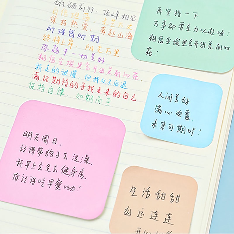 Set 90 Tờ Giấy Ghi Chú Nhiều Màu Sắc Cho Học Sinh
