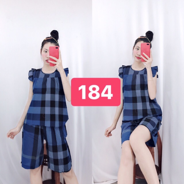 Đồ bộ quần lửng vải kate
