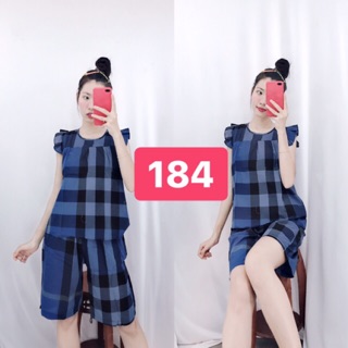 Đồ bộ quần lửng vải kate