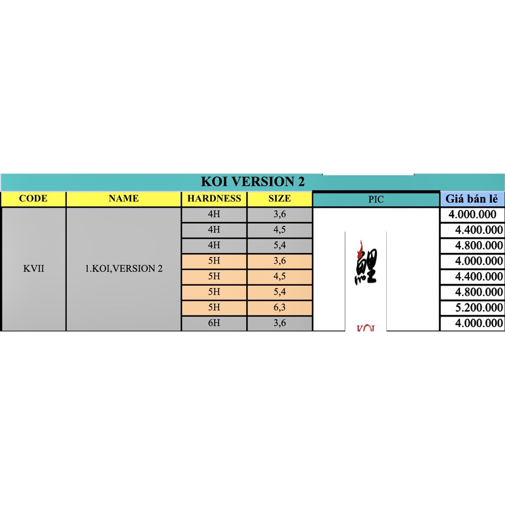 Cần Koi Version 2 - Cần câu chính hãng Koi & Cobra - Cần cây tay