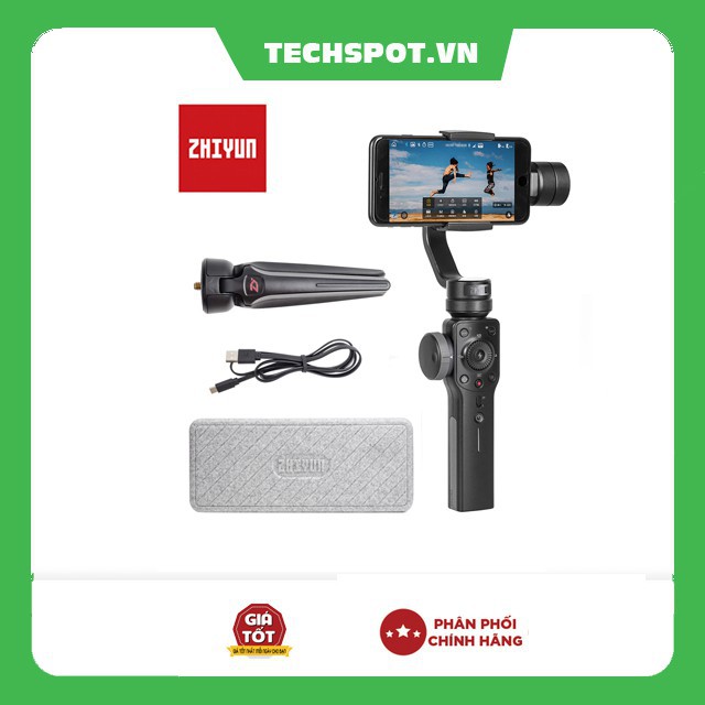 HÀNG CHÍNH HÃNG - Zhiyun Smooth 4 – Tay cầm gimbal chống rung