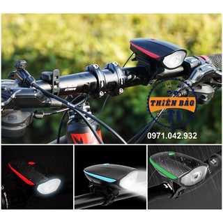 Đèn trước xe đạp đèn pin xe đạp kiêm còi - Giá Sỉ Thienbaovnn