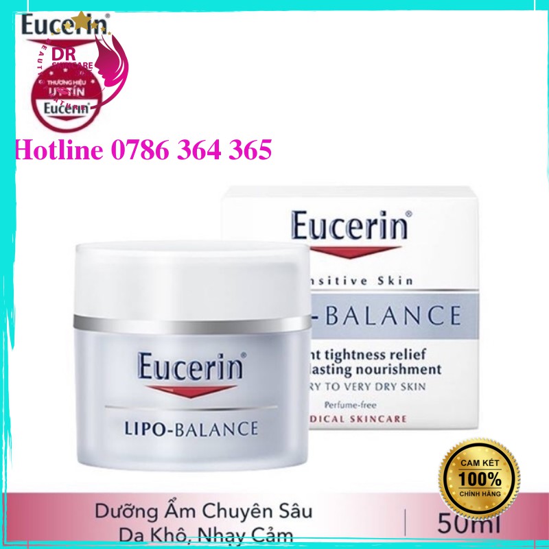 EUCERIN -KEM DƯỠNG ẨM CHUYÊN SÂU CHO DA KHÔ 50ML - LIPO BALANCE