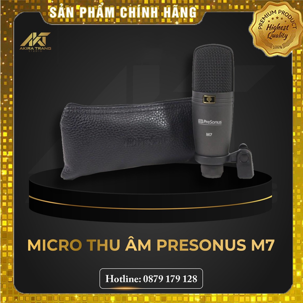 Bộ micro livestream thu âm PreSonus M7 - mic hát karaoke có dây