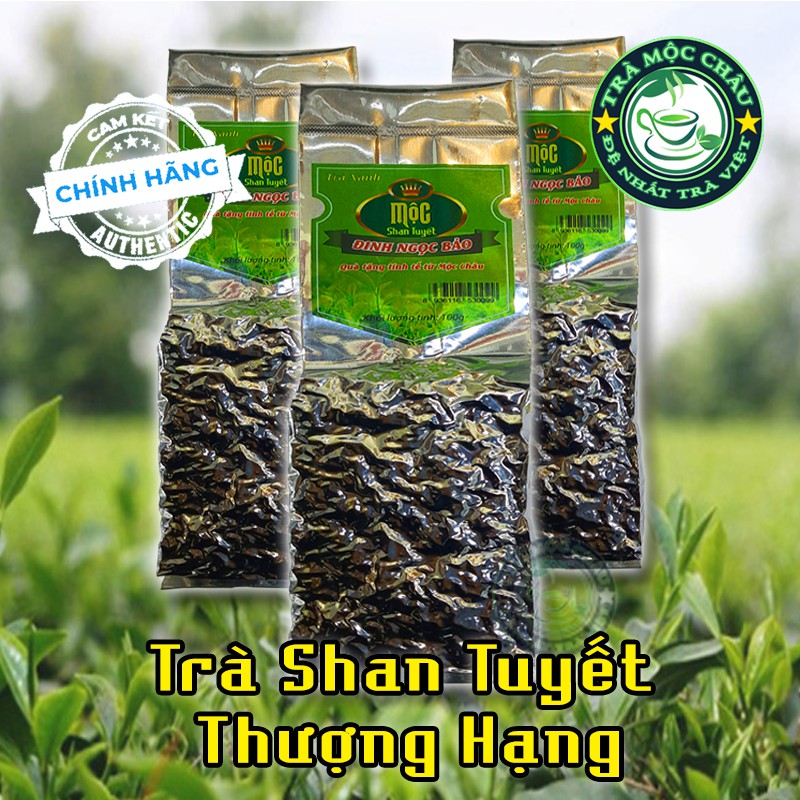 Trà Đinh Thượng Hạng Mộc Châu - Trà Shan Tuyết Đinh Ngọc Bảo 100g