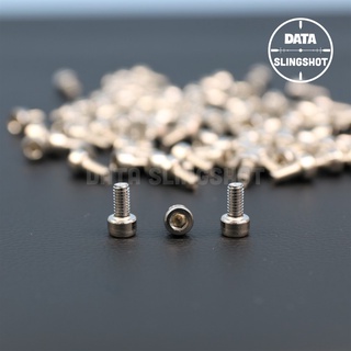 Ốc inox m4 dài 12mm m4*8 dùng cho kẹp ná cao su inox cnc - data slingshot