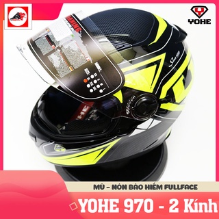 Mũ bảo hiểm fullface Yohe 970 - 2 Kính