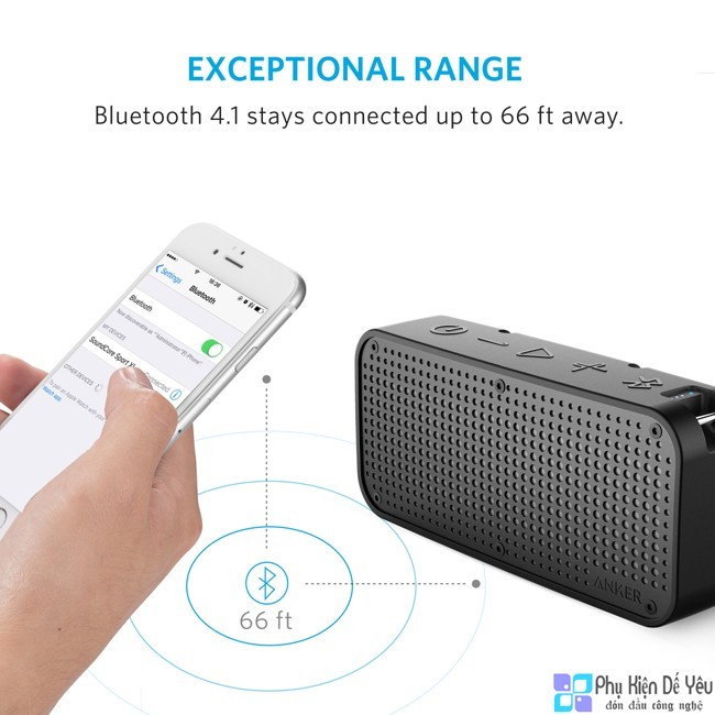 Loa Bluetooth Anker SoundCore Sport XL - 16W, Chống nước IP67 - A3181 [CHÍNH HÃNG PHÂN PHỐI, BẢO HÀNH 18 THÁNG]