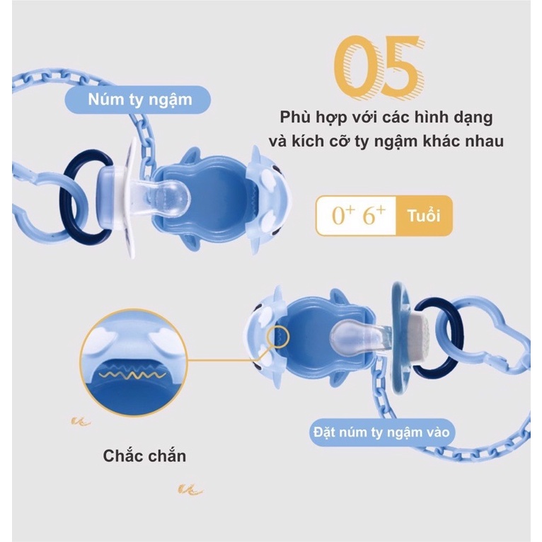 Dây giữ ty ngậm kèm hộp đựng ty KUKU KU5492