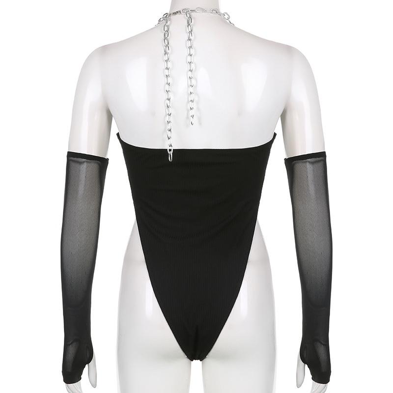 Bodysuit Phối Dây Xích Gợi Cảm
