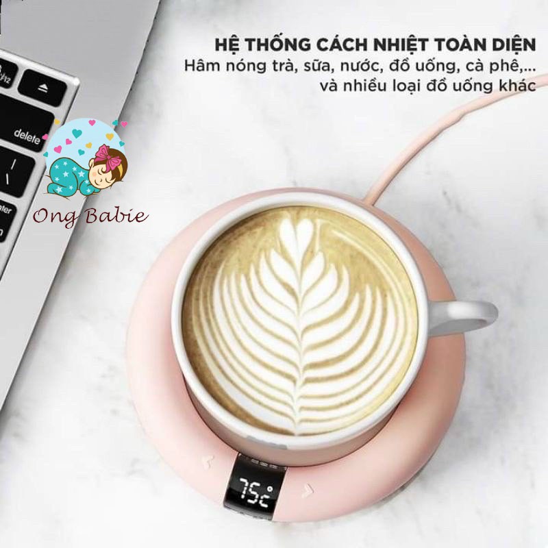 Đế Hâm Nóng Giữ Nhiệt Đồ Uống Làm Nóng Được Nhiều Loại Cốc LY Chính Hãng Ongbabie.shop