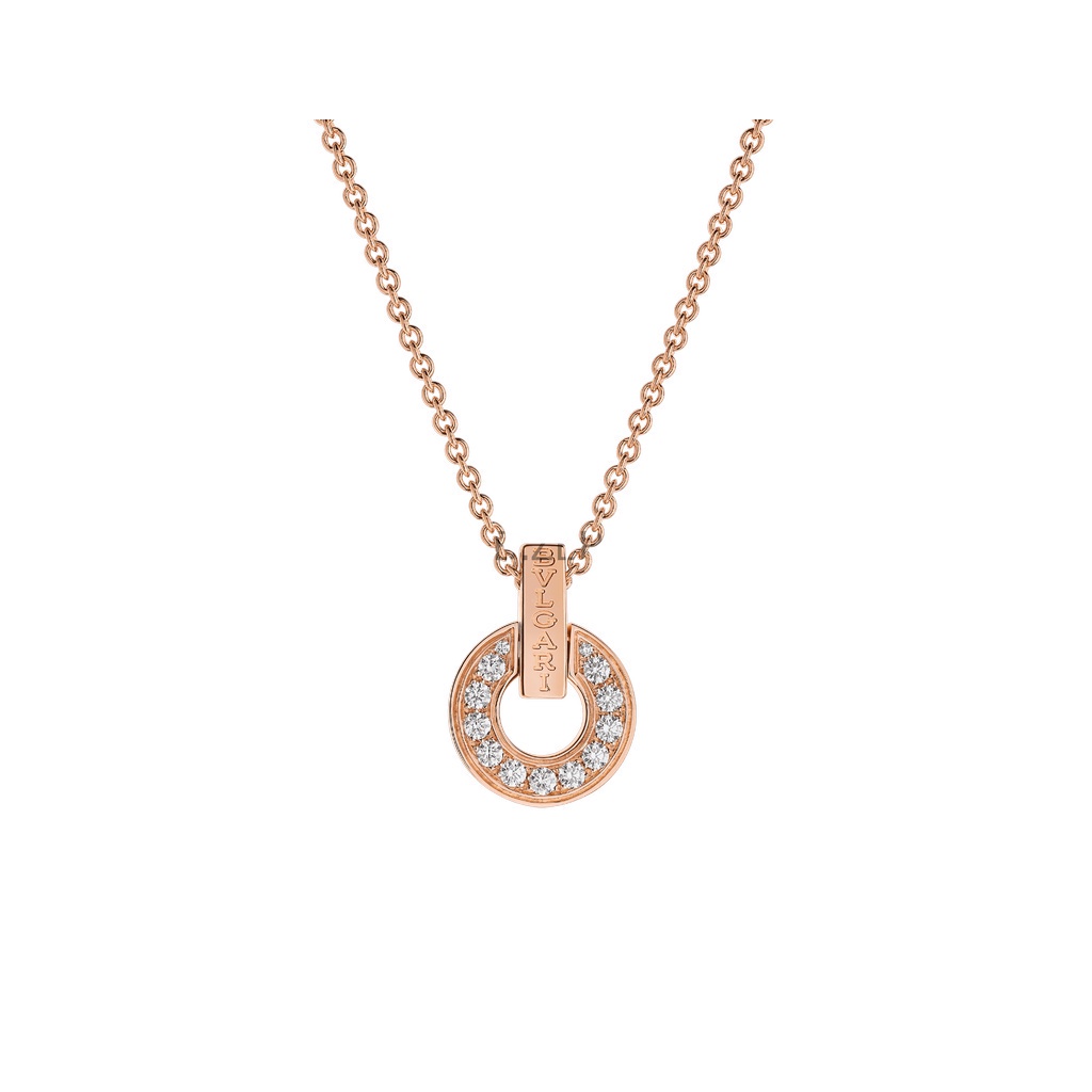Vòng cổ Bvl Gari Openwork 18 Kt Màu Vàng Trắng Đính Kim Cương Toàn Diện Phong Cách Mới 2022