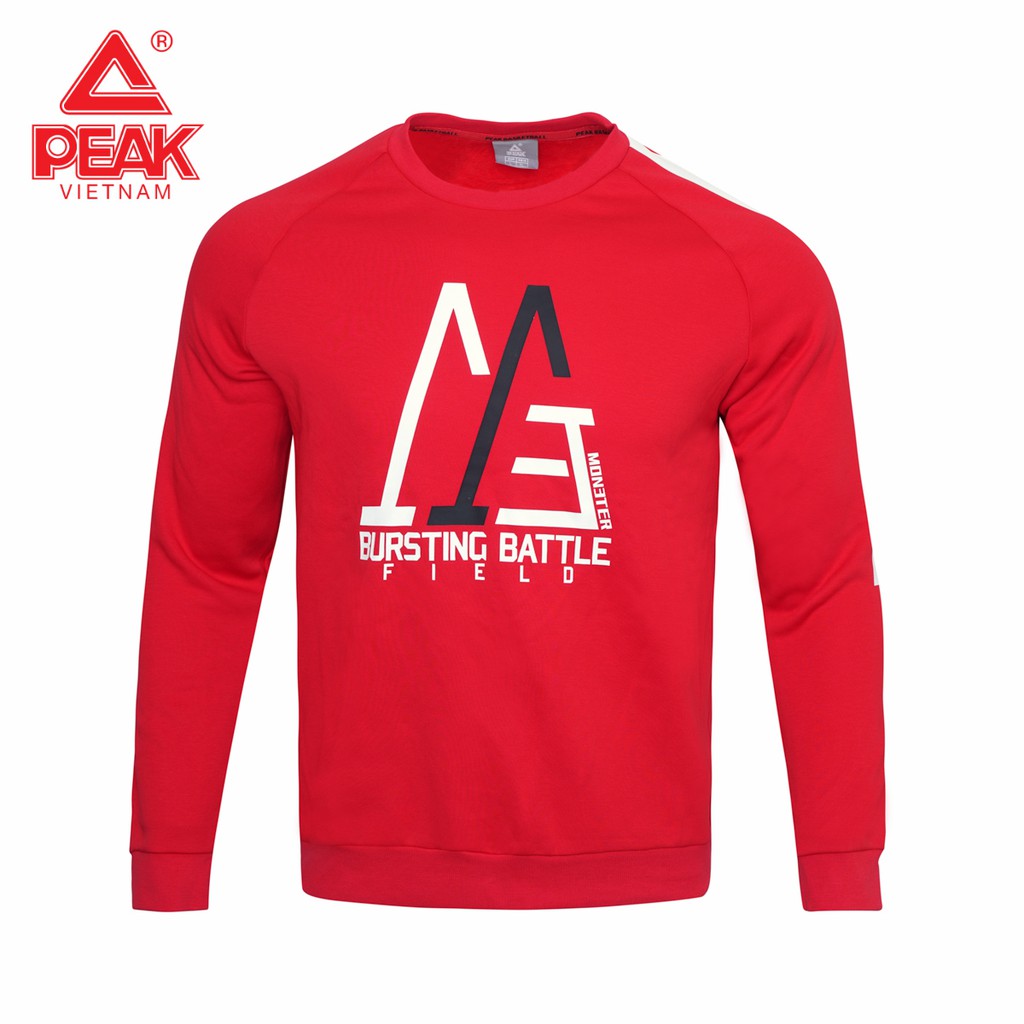 [Mã SOPEAK01 giảm 15% đơn 150K tối đa 50k] Áo Nỉ Nam PEAK Monster FW694071