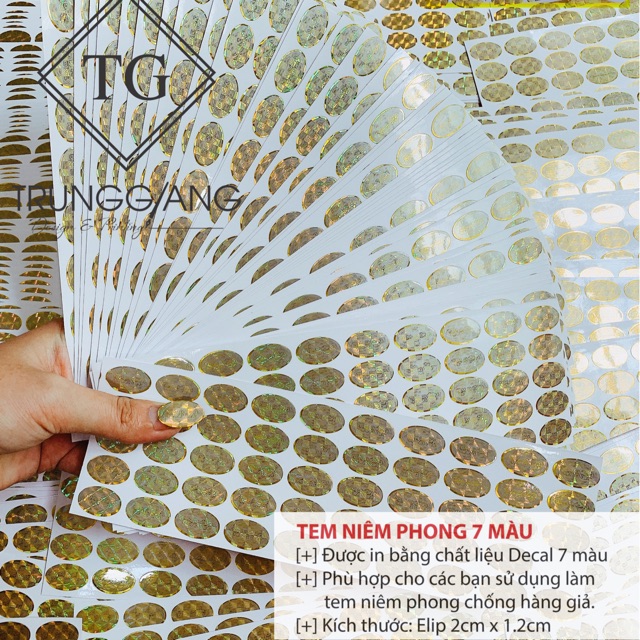 500 tem 7 màu vàng