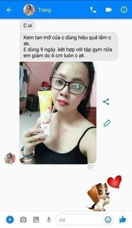 Kem tan mỡ tặng kèm đai