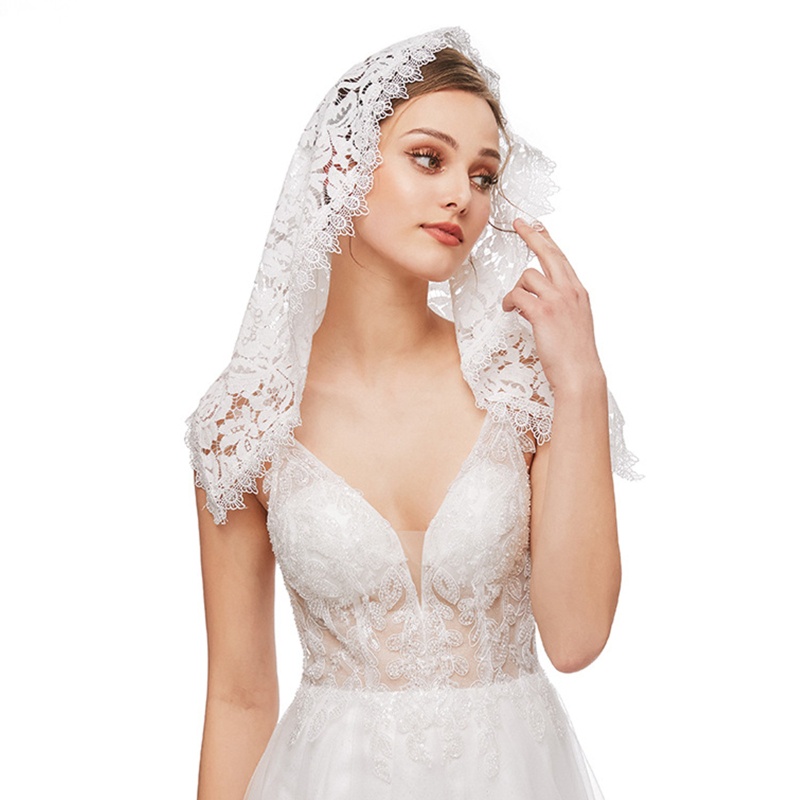 Mạng Che Mặt Ngắn Cho Nhà Thờ Công Giáo La Tinh