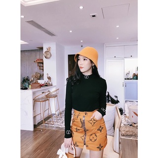 Chân váy lụa dày khoá giữa sz S